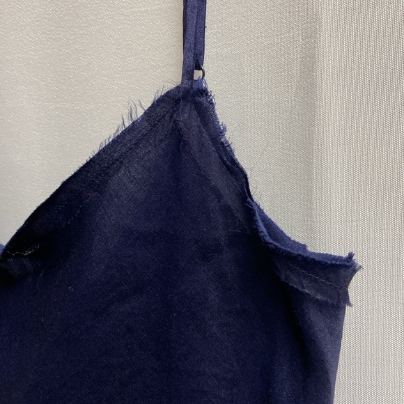 Brazeau Tricot Paperbag Silk Blend Cami Nightfall Navy Size 1/XS NWT - Picture 5 of 7